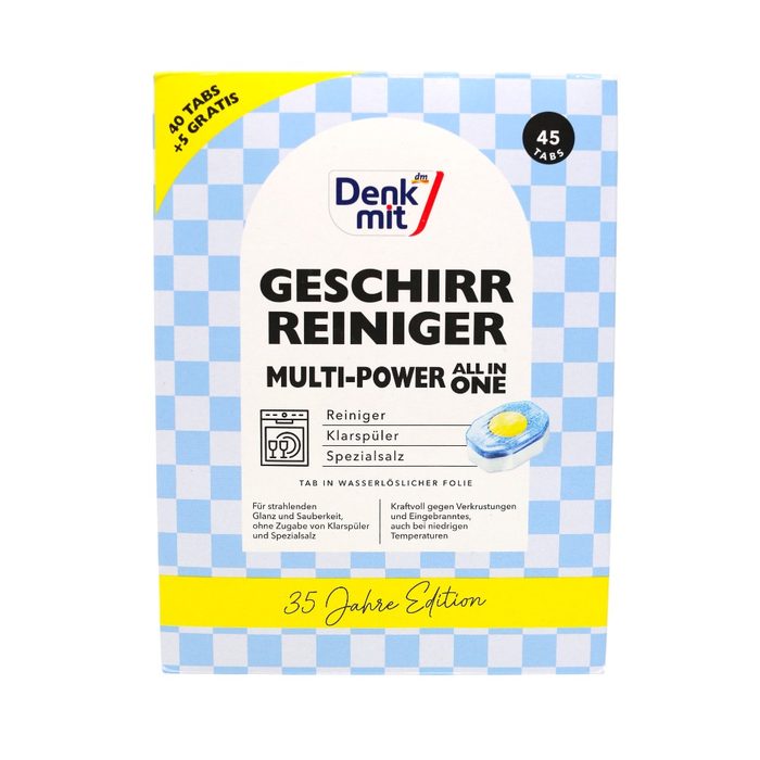 Таблетки для посудомийної машини Denkmit Multi Power Limited Edition 45 шт